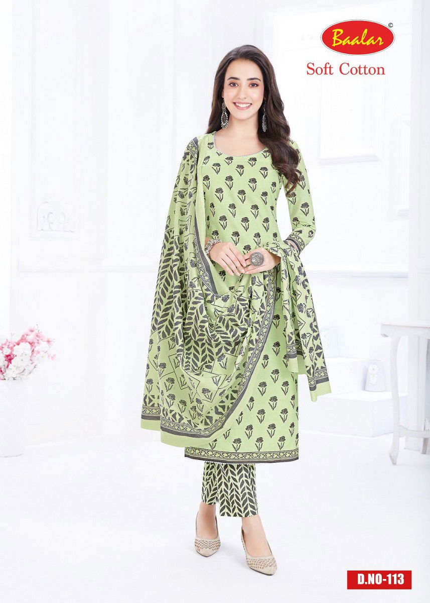 Baalar Soft Cotton 1 Printed Cotton Dress Material Catalog
